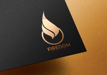 Firedom Logo in Emboss Format