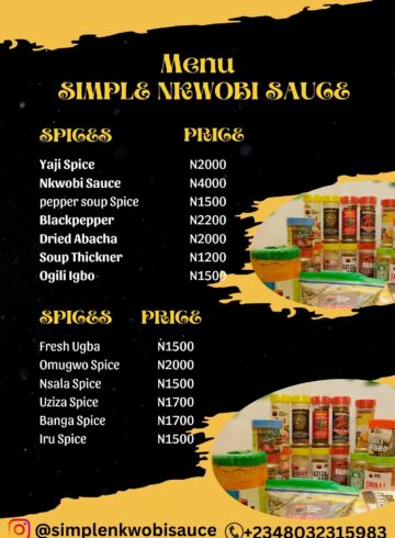 Product Flyer Design – Simple Nkwobi Sauce