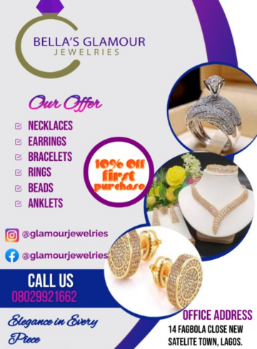 Bella Glamour Jewries Business Flyer