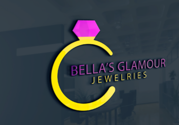 Logo Mock up Design: Bella Glamour Jewelries