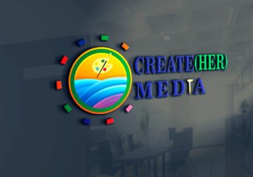 CreateHer Media Logo Mock-up Design