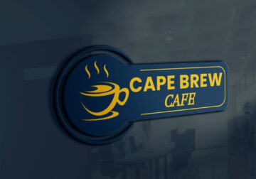 Cape Brew Cafe: Logo Mock Up Design