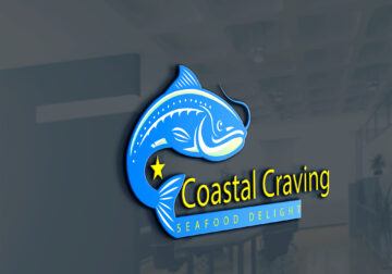 Coastal Craving Logo Mock up Design