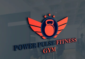 Power Pulse Fitness Gym: Logo Mock Up Design!