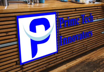 Prime Tech Innovator Logo Mock up Design